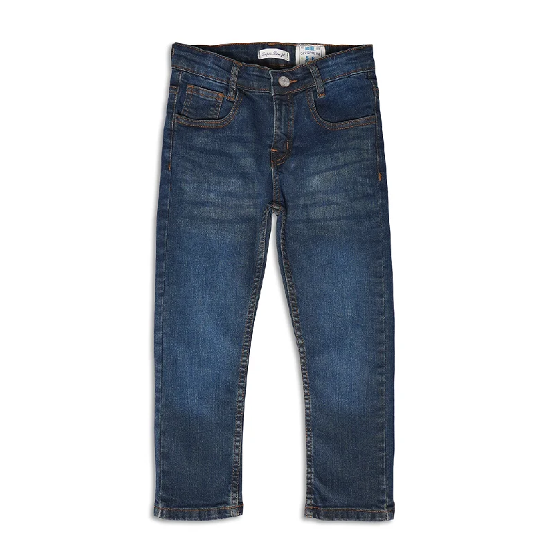 New Arrival Designer Men's JeansShaded Blue Slim Fit Jeans