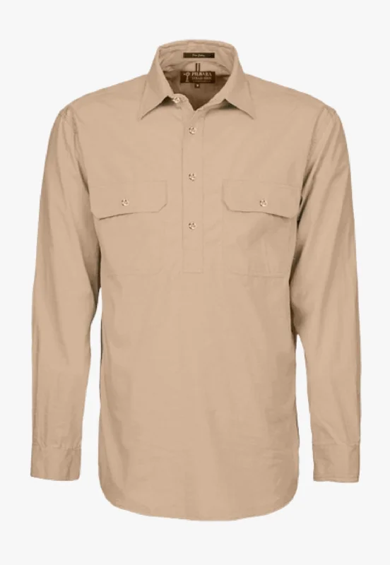 Men's Striped Shirts for a Maritime TwistPilbara Mens Closed Front Work Shirt RM200CF Men's Striped Shirts for a Maritime TwistPilbara Mens Closed Front Work Shirt RM200CF