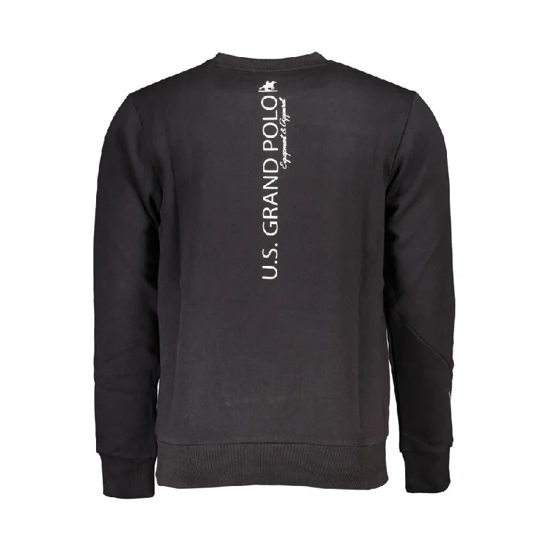 Men's Sweaters with PocketsU.S. Grand Polo Classic Crew Neck Fleece Men's Sweater