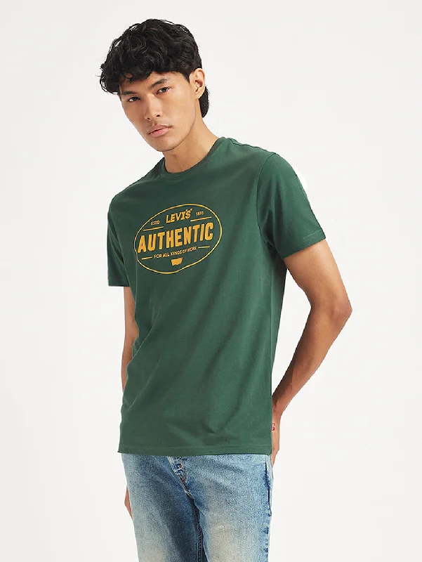 Men's Shirts with Embroidered DesignsMen's Graphic Print Slim Fit T-Shirt