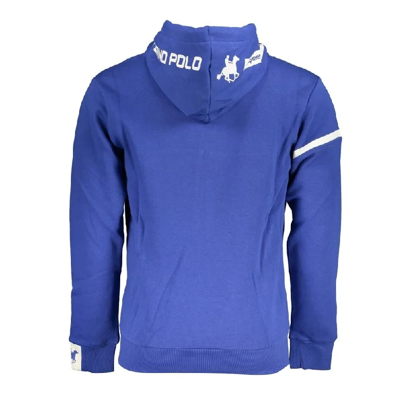 Men's Sweaters with Skinny FitsU.S. Grand Polo Classic Blue Hooded Fleece Men's Sweatshirt Men's Sweaters with Skinny FitsU.S. Grand Polo Classic Blue Hooded Fleece Men's Sweatshirt