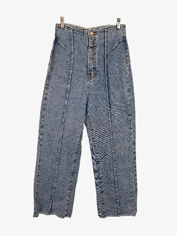 Authentic Men's Denim JeansAssorted Brands Raw Hem Front Seam Denim Jeans Size 10