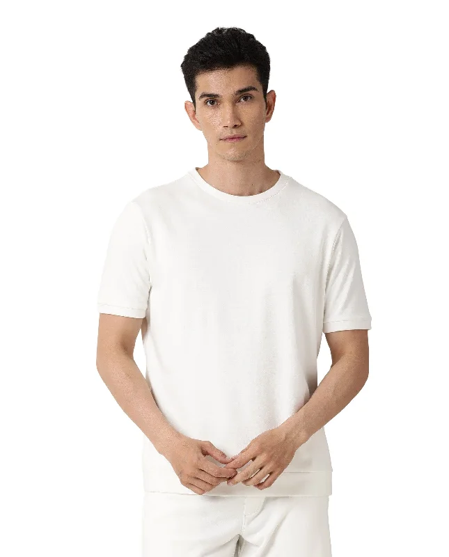 Solid-Colored Men's ShirtsSweat Tee Ivory White Men
