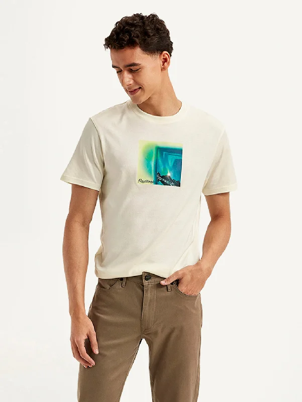 Striped Men's TopsMen's Graphic Print Slim Fit T-shirt