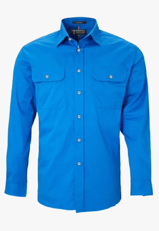 Men's Minimalist Shirts for a Clean LookPilbara Mens Open Front Shirt RM500BT