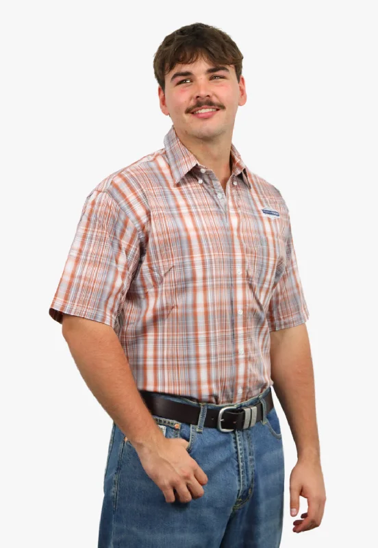 Men's Checkered Shirts for a Retro FeelPanhandle Mens Short Sleeve Shirt