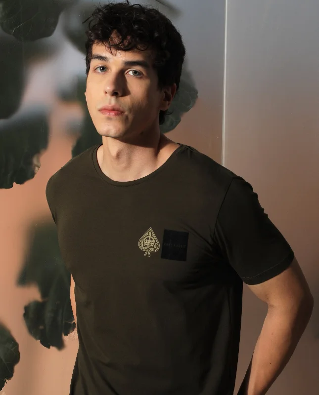 Layered Men's VestsRare Rabbit Men's Royd Olive Cotton Lycra Fabric Crew Neck Half Sleeves Regular Fit Graphic Print Branding and Logo T-Shirt Layered Men's VestsRare Rabbit Men's Royd Olive Cotton Lycra Fabric Crew Neck Half Sleeves Regular Fit Graphic Print Branding and Logo T-Shirt
