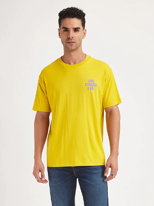 Men's Unique and Designer TopsMen's Brand Logo Regular Fit T-Shirt