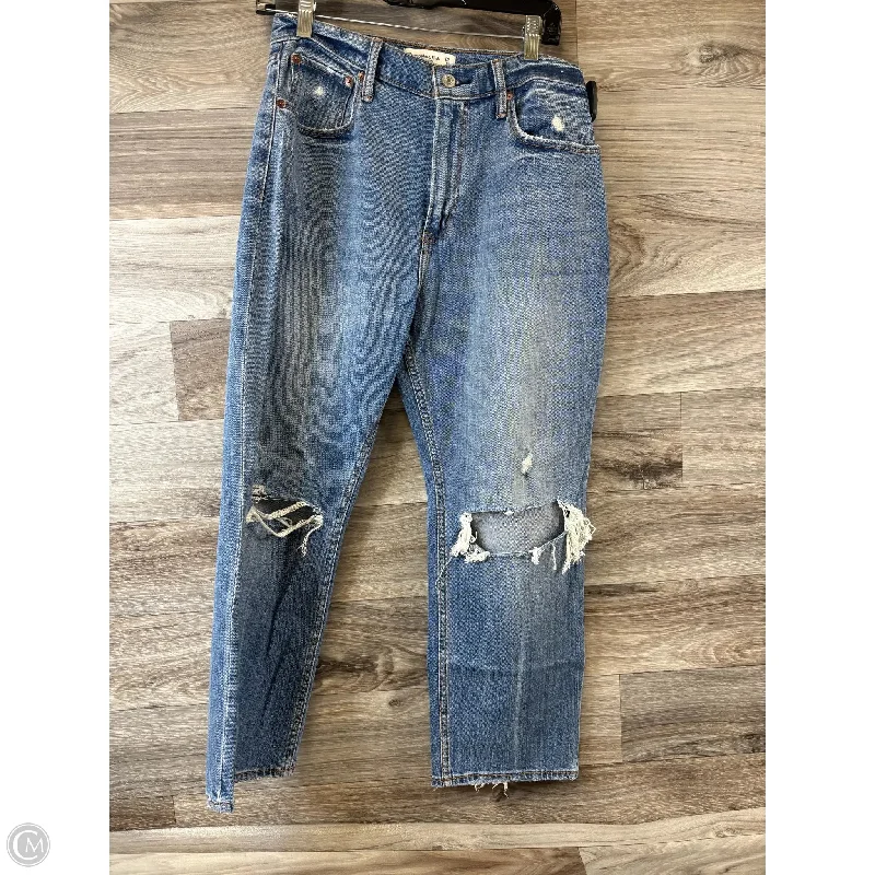 Men's Jeans for SportsJeans Straight By Abercrombie And Fitch In Blue Denim, Size: 8