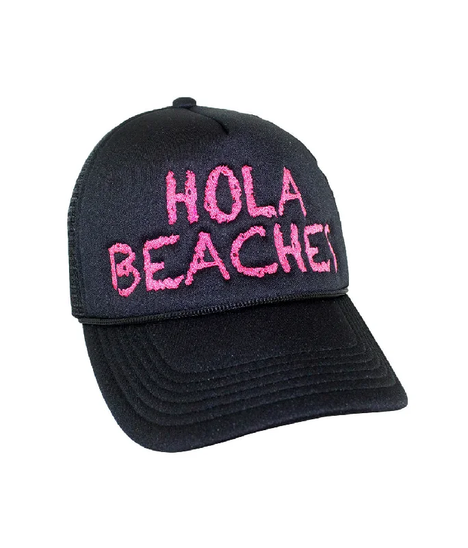 Lightweight Bucket Hats"Hola Beaches" Foam Trucker Hat