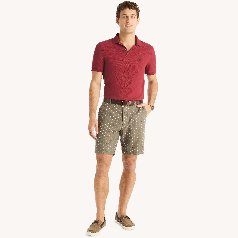 Men's Short-Inseam Dress Pants for StyleNautica Mens 8.5" Printed Linen Deck Short