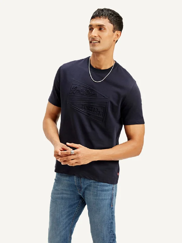 Men's Shirts with Striped PatternsMen's Typography Crew Neck T-shirt