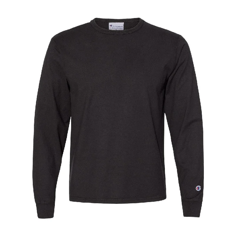 Elegant Men's Dress ShirtsChampion Garment-Dyed Long Sleeve T-Shirt