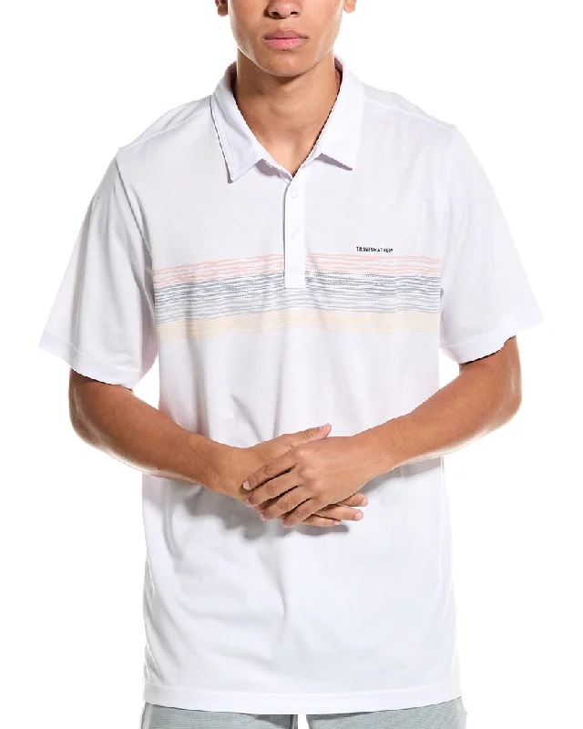 Men's Shirts with Appliquéd SleevesTravisMathew Beach Read Polo Shirt