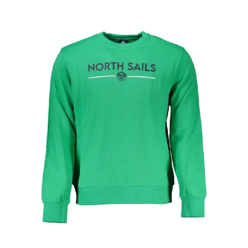 Fitted Men's Slim-Fit SweatersNorth Sails Green Cotton Men's Sweater