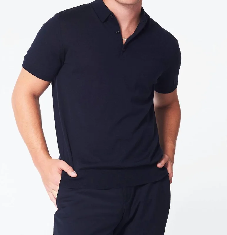 Men's Shirts with Pocket SquaresPolo Shirt In Midnight Blue