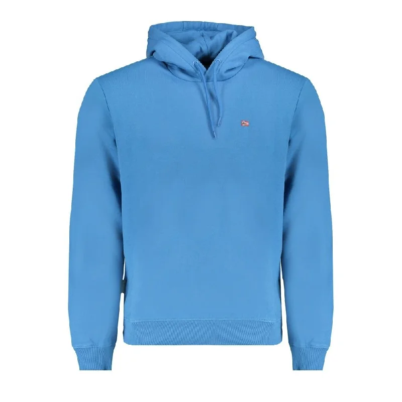 Men's Sweaters with ThumbholesNapapijri Blue Cotton Men's Sweater