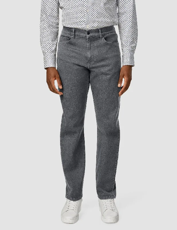 Rip and Tear Men's JeansClassic Jeans Regular Dark Grey