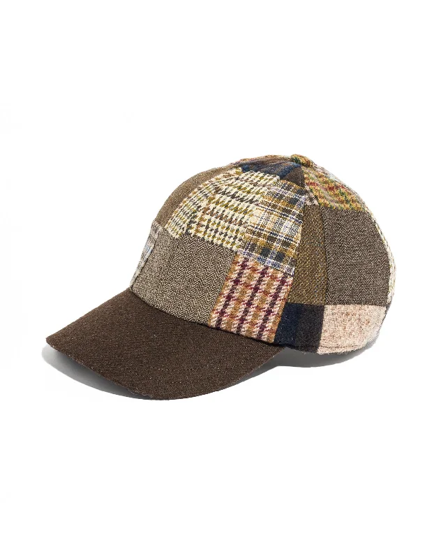 Stylish Baseball Hats for MenTWEED BASEBALL CAP - PATCHWORK
