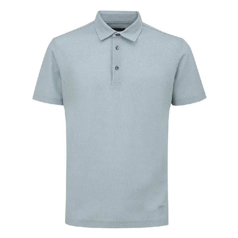 Elegant Men's Dress ShirtsCorneliani blue Cotton Polo Men's Shirt