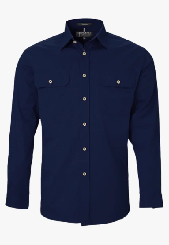 Men's Big and Tall Shirts for Added ComfortPilbara Mens Open Front Shirt RM500BT