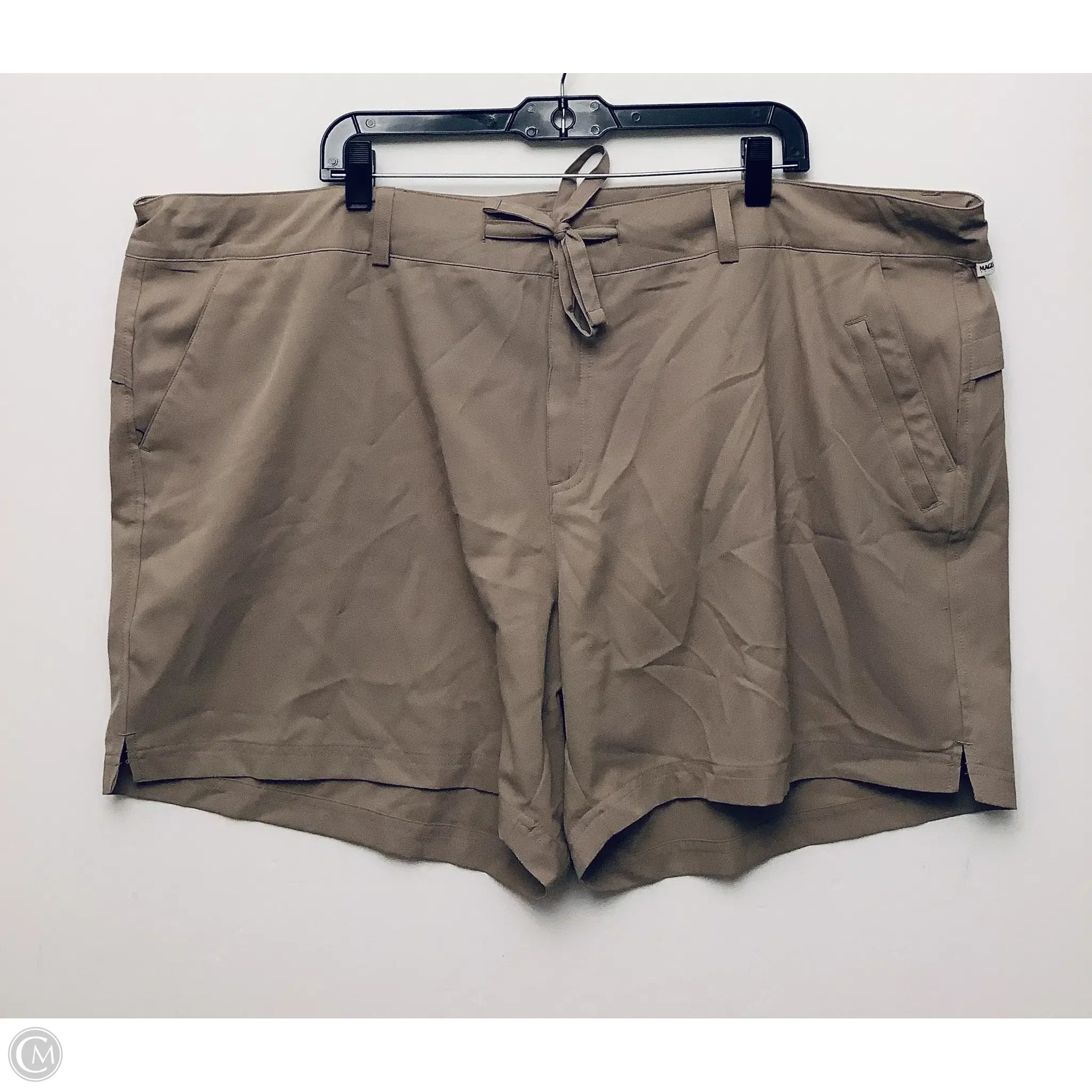 Wide-Leg Men's Casual ShortsShorts By Magellan In Tan, Size: 3x