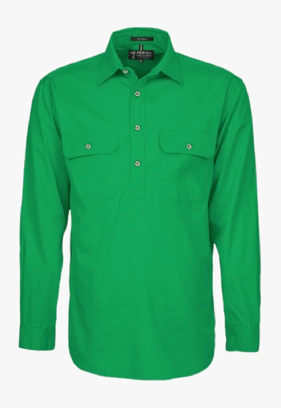 Men's Relaxed-Fit Shirts for Casual ComfortPilbara Mens Closed Front Work Shirt RM200CF Men's Relaxed-Fit Shirts for Casual ComfortPilbara Mens Closed Front Work Shirt RM200CF