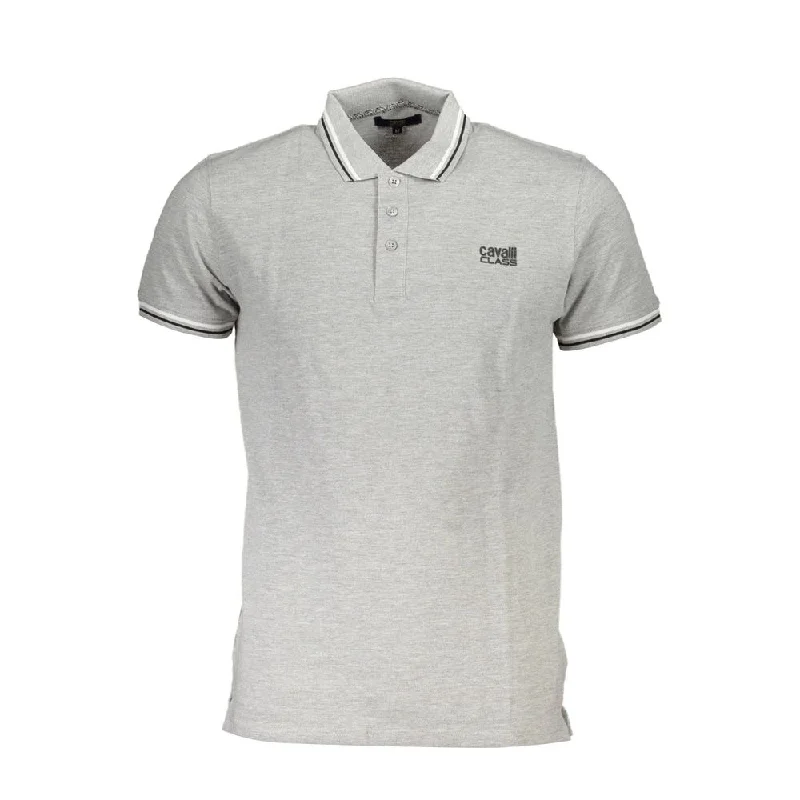 Men's Shirts with Pocket SquaresCavalli Class  Cotton Polo Men's Shirt