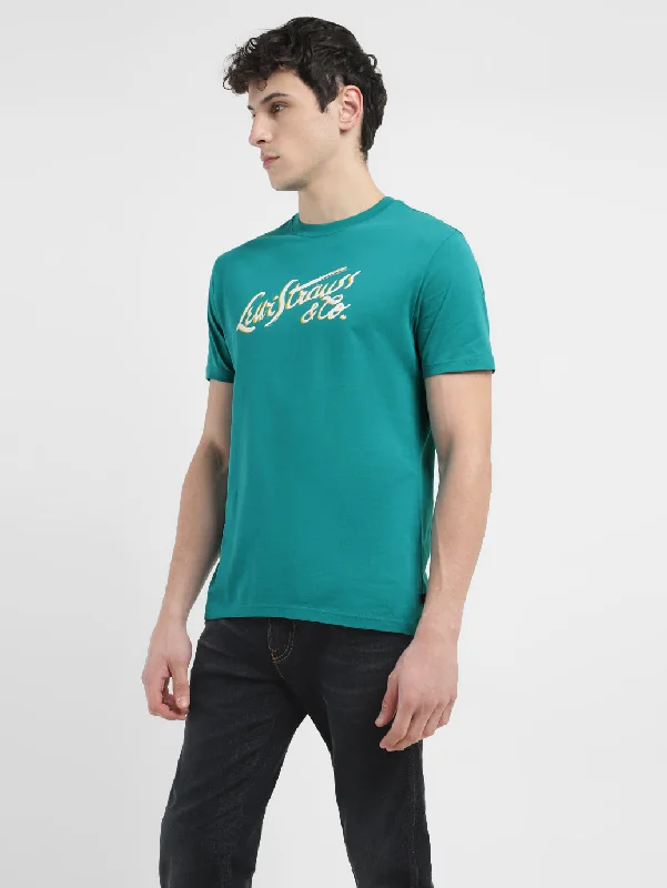 Men's Shirts with Moisture-Wicking FabricMen's Brand Logo Crew Neck T-shirt
