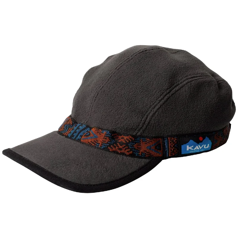 High-Quality Work HatsKAVU Fleece Strap Cap - Volcanic Grey