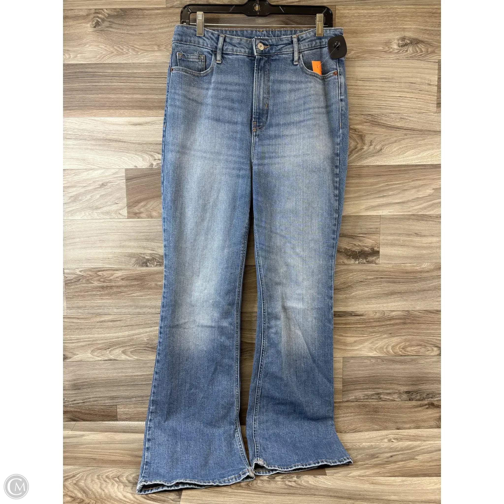 Leather Patch Men's JeansJeans Flared By Old Navy In Blue Denim, Size: 10