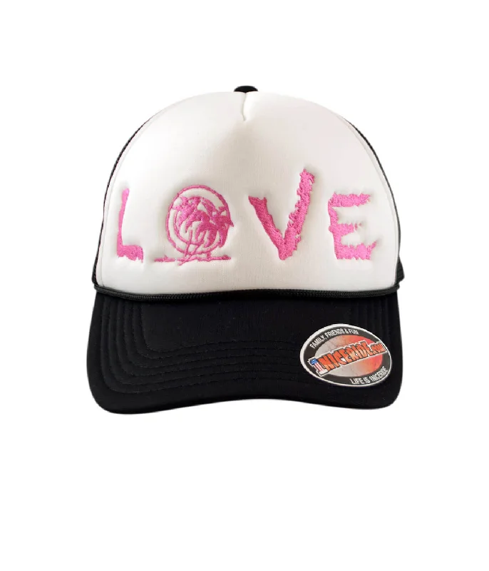 Unique Baseball Caps"LOVE" Foam Trucker Cap