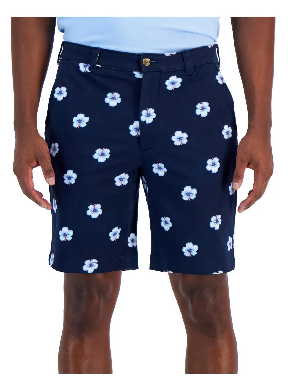 Lightweight Men's Travel ShortsMens Classic Fit Flat Front Bermuda Shorts