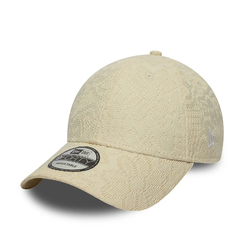 Classic Derby HatsNew Era Neutral Lace Light Beige 9FORTY Adjustable Cap