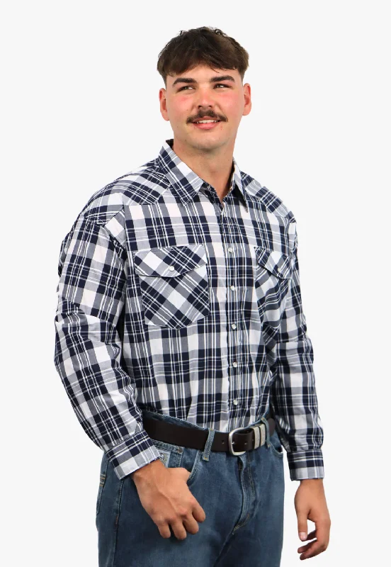 Men's Performance Shirts for Active LifestylesBisley Mens Western Long Sleeve Checked Shirt Men's Performance Shirts for Active LifestylesBisley Mens Western Long Sleeve Checked Shirt