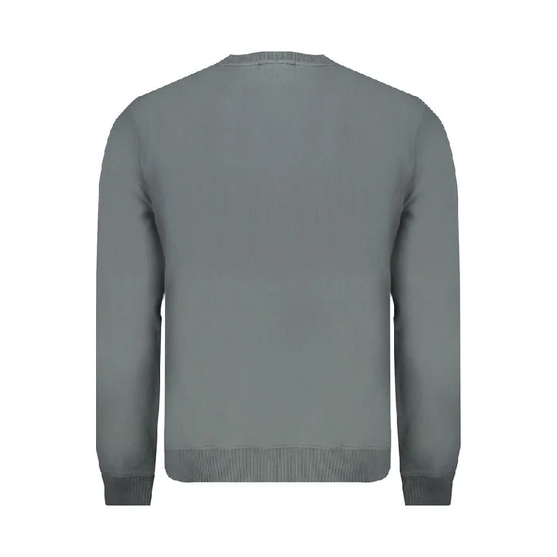 Versatile Men's Zip-Up SweatersNapapijri Green Cotton Men's Sweater