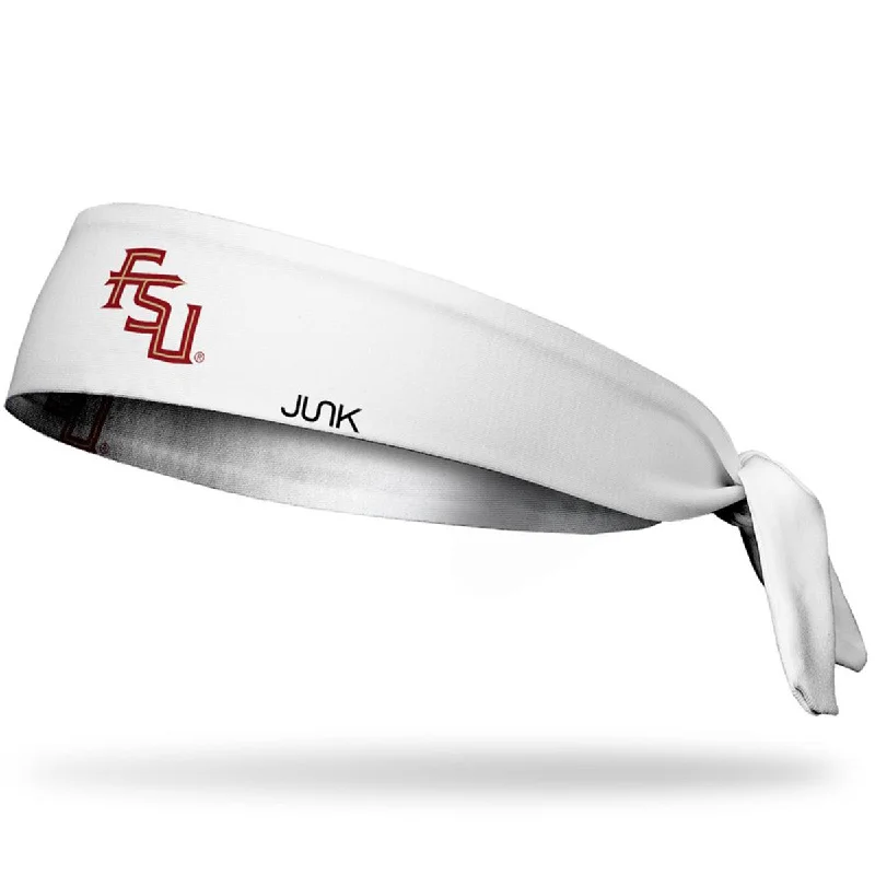 Sun-Protective Beach HatsJunk Brands FSU Tie Headband - White