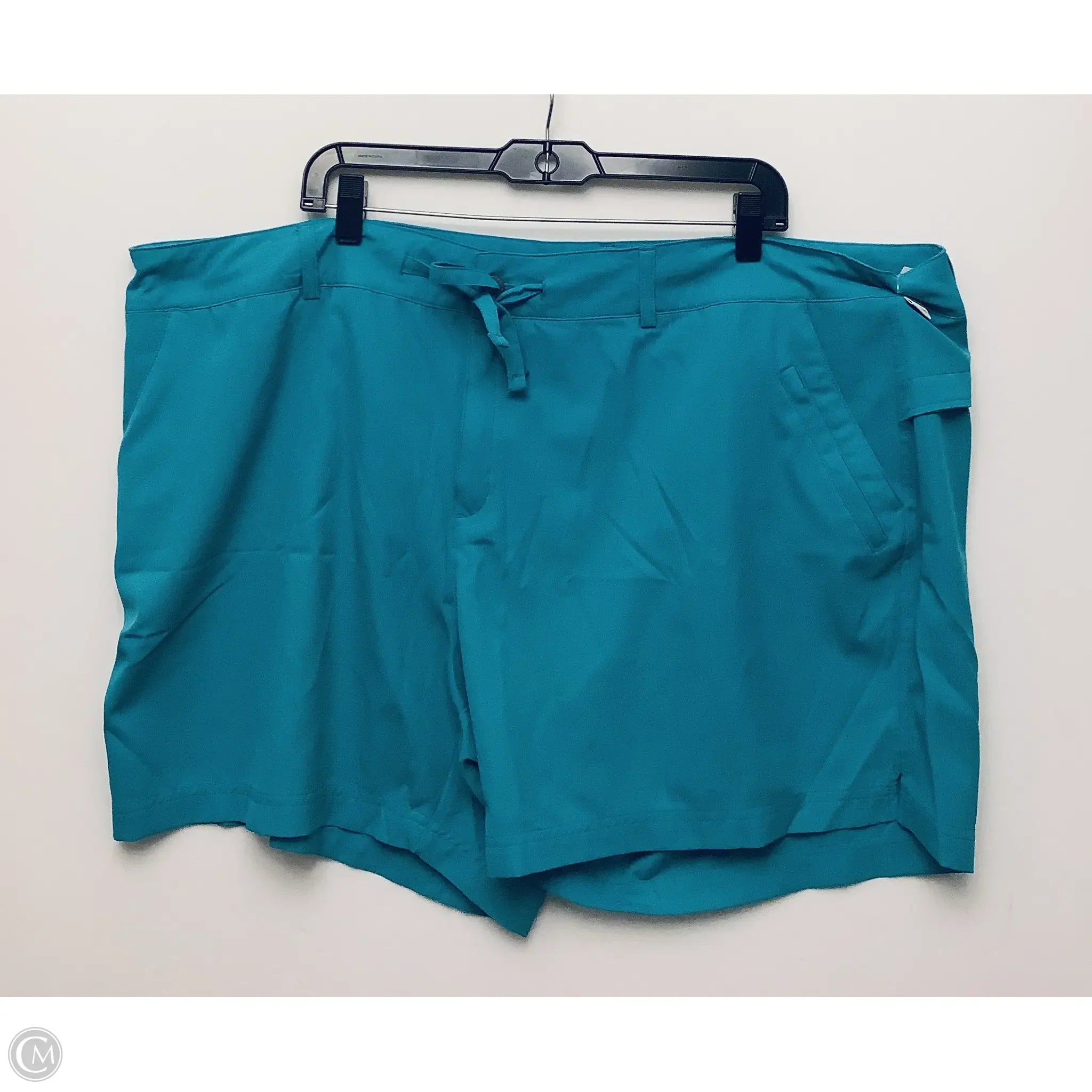 Yoga-Friendly Men's Flex ShortsShorts By Magellan In Teal, Size: 3x