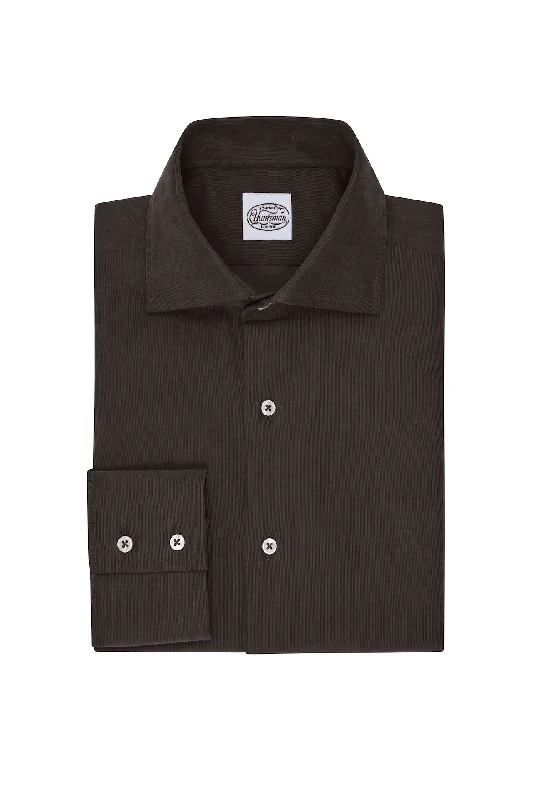 Men's Limited Edition Shirts for ExclusivityBrown Cotton Cord Shirt
