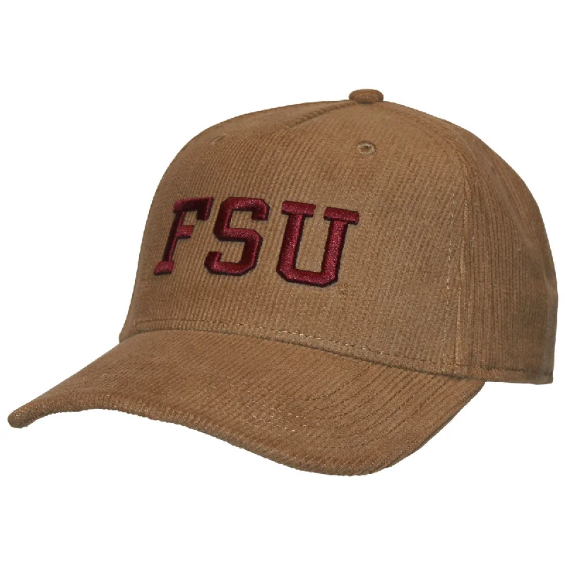 Unique Baseball CapsLegacy FSU Adjustable Corduroy Cap - Khaki