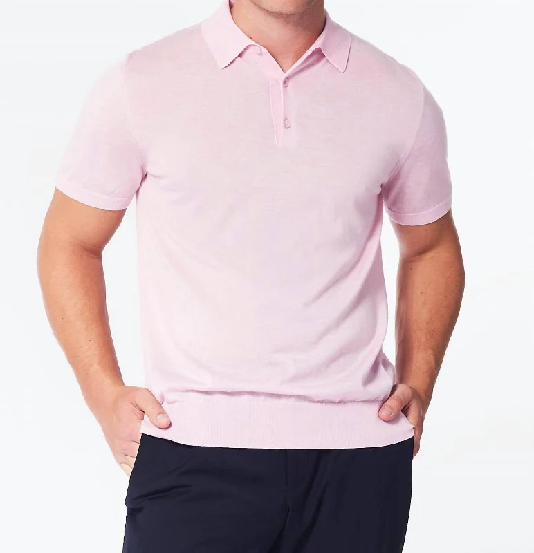 Men's Shirts with TiesPolo Shirt In Pink Lemonade