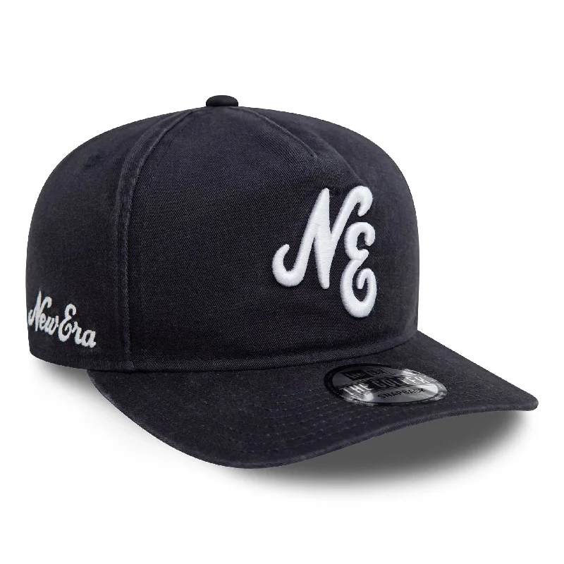 Trendy Work HatsNew Era Precurved Unstructured Navy Golfer Adjustable Cap