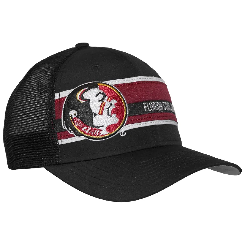 Vibrant Straw HatsNew Era Vault Seminole Logo/Florida State Seminoles Design 970SS Adjustable Trucker Cap - Black Vibrant Straw HatsNew Era Vault Seminole Logo/Florida State Seminoles Design 970SS Adjustable Trucker Cap - Black