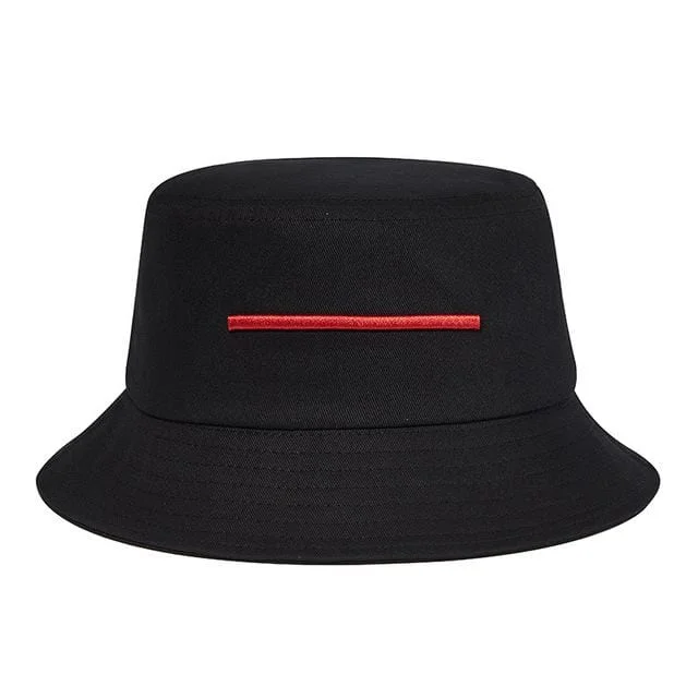 Protective Hard HatsMen's Hip Hop Line Embroidered Black Hat