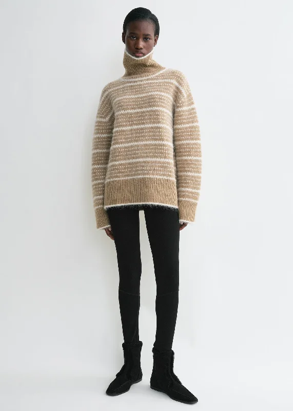 Men's Sweaters with Relaxed FitsHeritage turtleneck soft camel