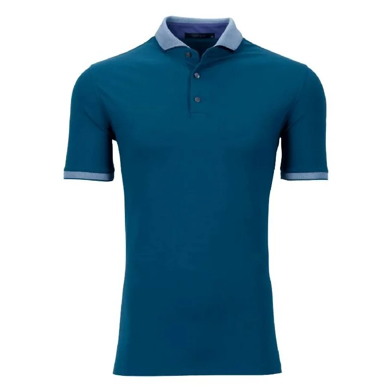 Men's Shirts with Belt AttachmentsMen's Cherokee Polo Shirt In Sea Turtle