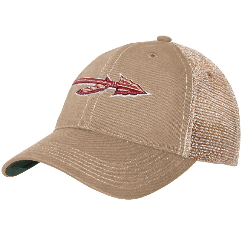 Girls' Beanie HatsLegacy Florida State Spear Adjustable Relaxed Trucker - Khaki