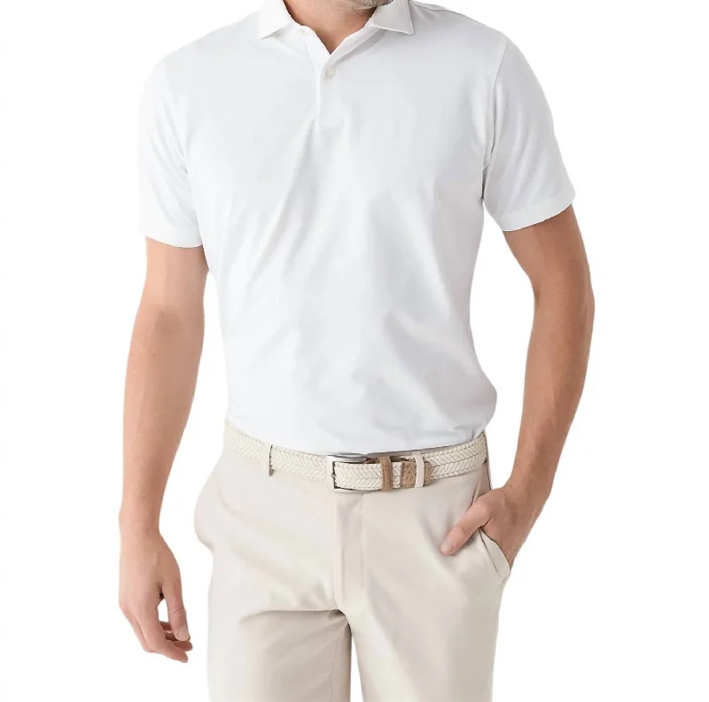 Men's Shirts with Patch PocketsAlbatross Performance Polo Shirt In White