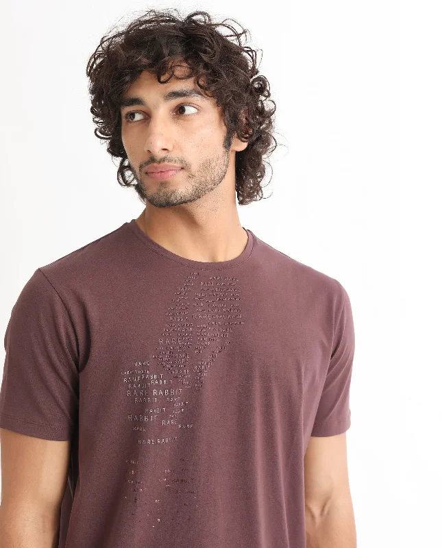 Men's Shirts with Adjustable HemlinesRare Rabbit Men's Viras Maroon Cotton Lycra Fabric Crew Neck Half Sleeves Regular Fit Graphic Print Branding T-Shirt Men's Shirts with Adjustable HemlinesRare Rabbit Men's Viras Maroon Cotton Lycra Fabric Crew Neck Half Sleeves Regular Fit Graphic Print Branding T-Shirt