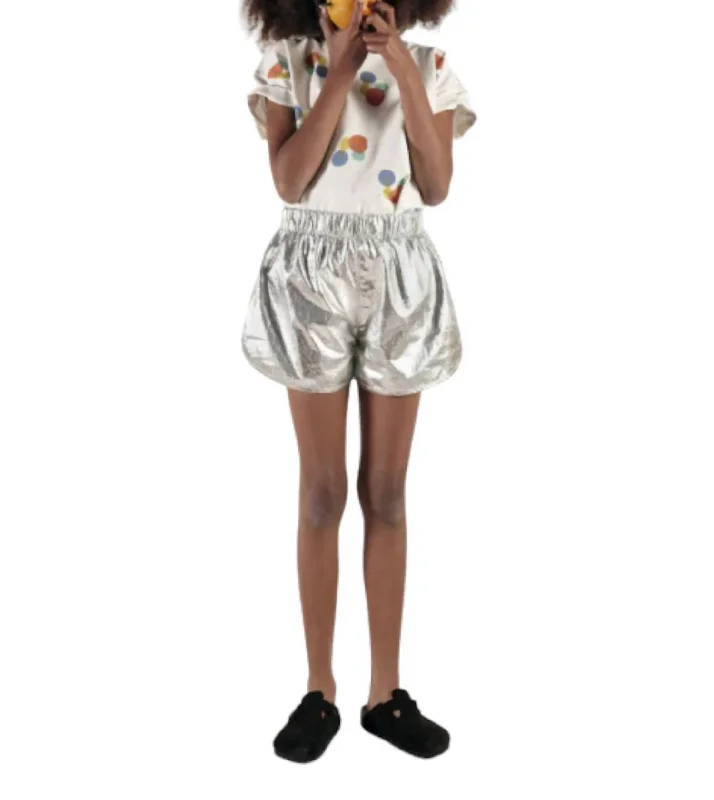 Dressy and Polished Men's Tailored Dress ShortsAugusto Shorts In Silver